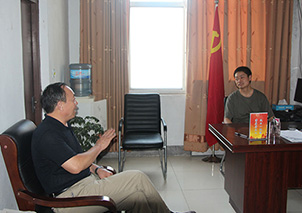Yinjinda Party Committee communicated with the Taigong Town Party Committee on industrial poverty alleviation work