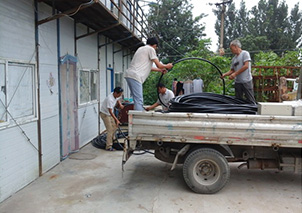 Yinjinda Group donated cables and other equipment delivered to Guopo Village